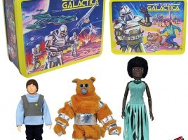 Battlestar Galactica Retro Tin Tote w/Figures Con. Exclusive