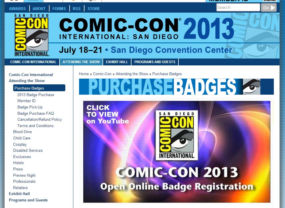 Homepage - Comic-Con International