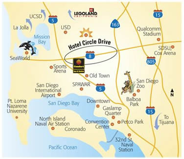 SDCC Hotel Area Map