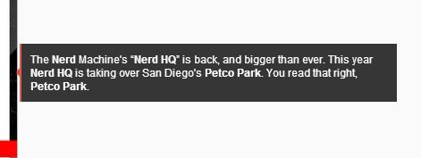 Nerd HQ Petco Park 2013