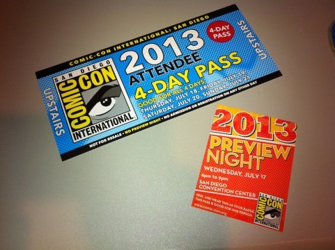 4 day pass comic con badge