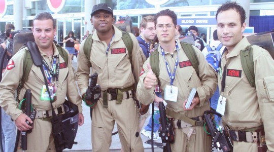 Ghostbusters Cosplay at SDCC, via Ewen Roberts at Flickr.