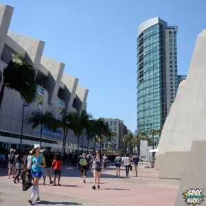 Outside Comic Con Convention Center Hotel Crowd shot