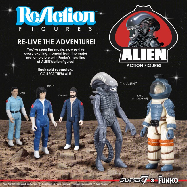 Funko x Super7's Alien ReAction line.