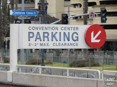 san diego convention center parking cars traffic