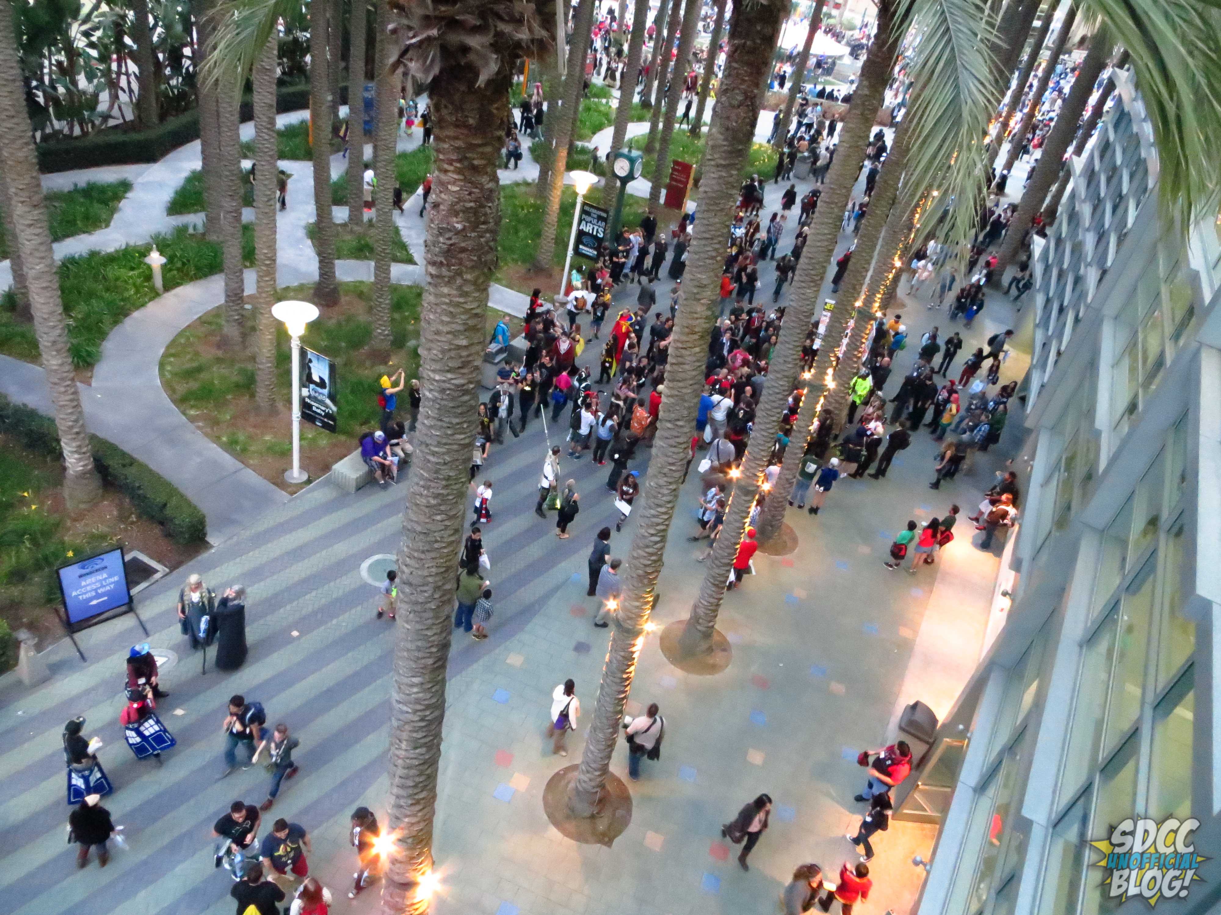 Crowds gathering at WonderCon