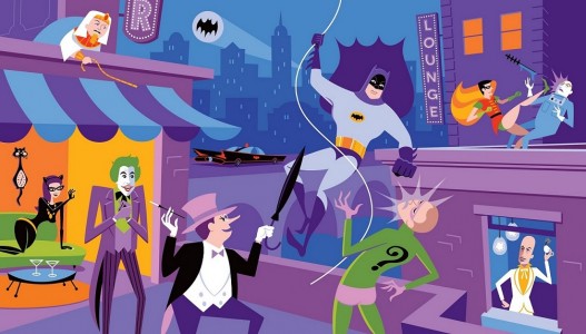 Huckleberry's SHAG x Batman 1966 Limited Artwork Print for SDCC 2014