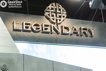 Legendary entertainment logo movie booth floor display