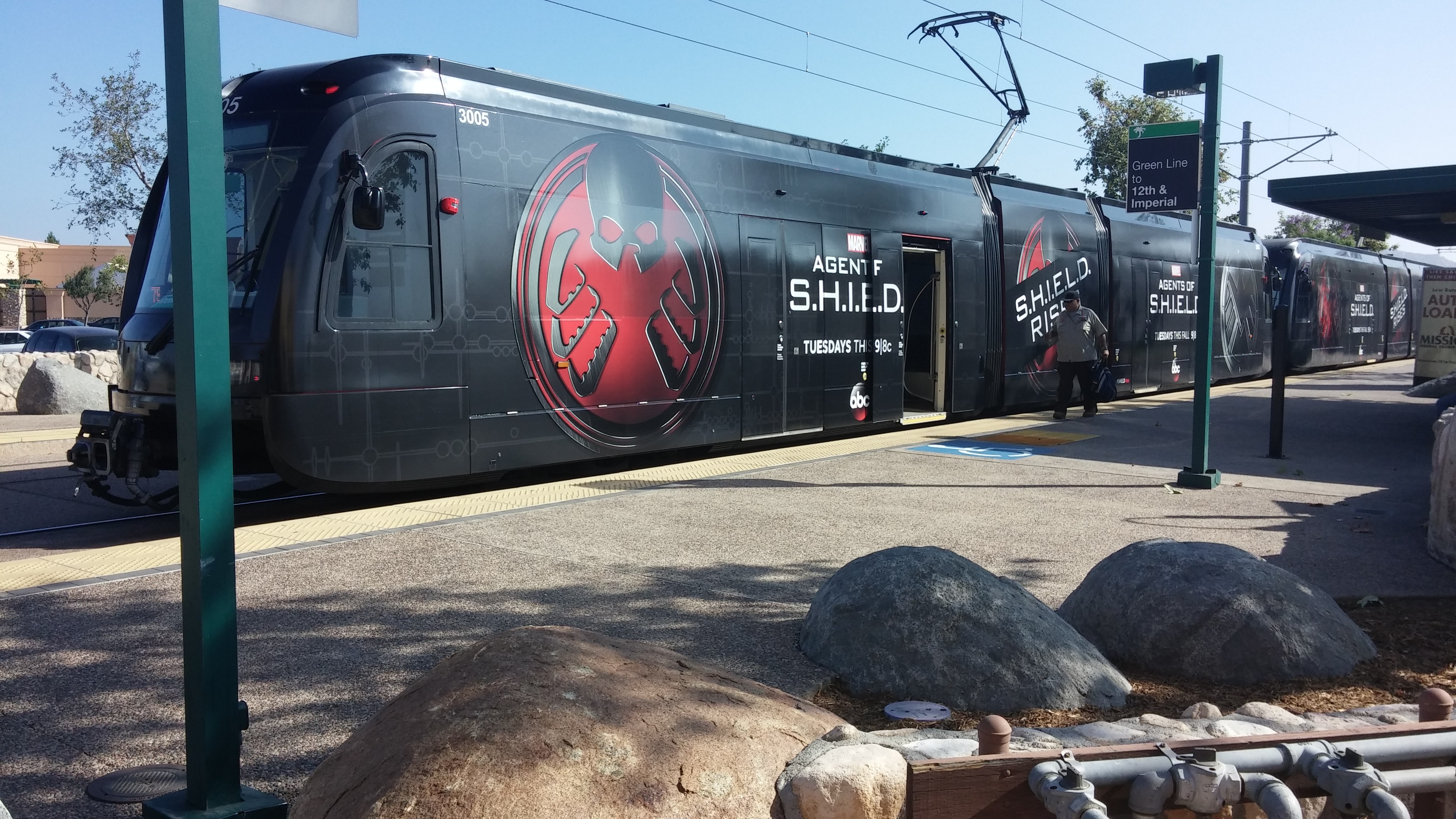 Agents of S.H.I.E.L.D. is the latest Trolley wrap for SDCC 2014