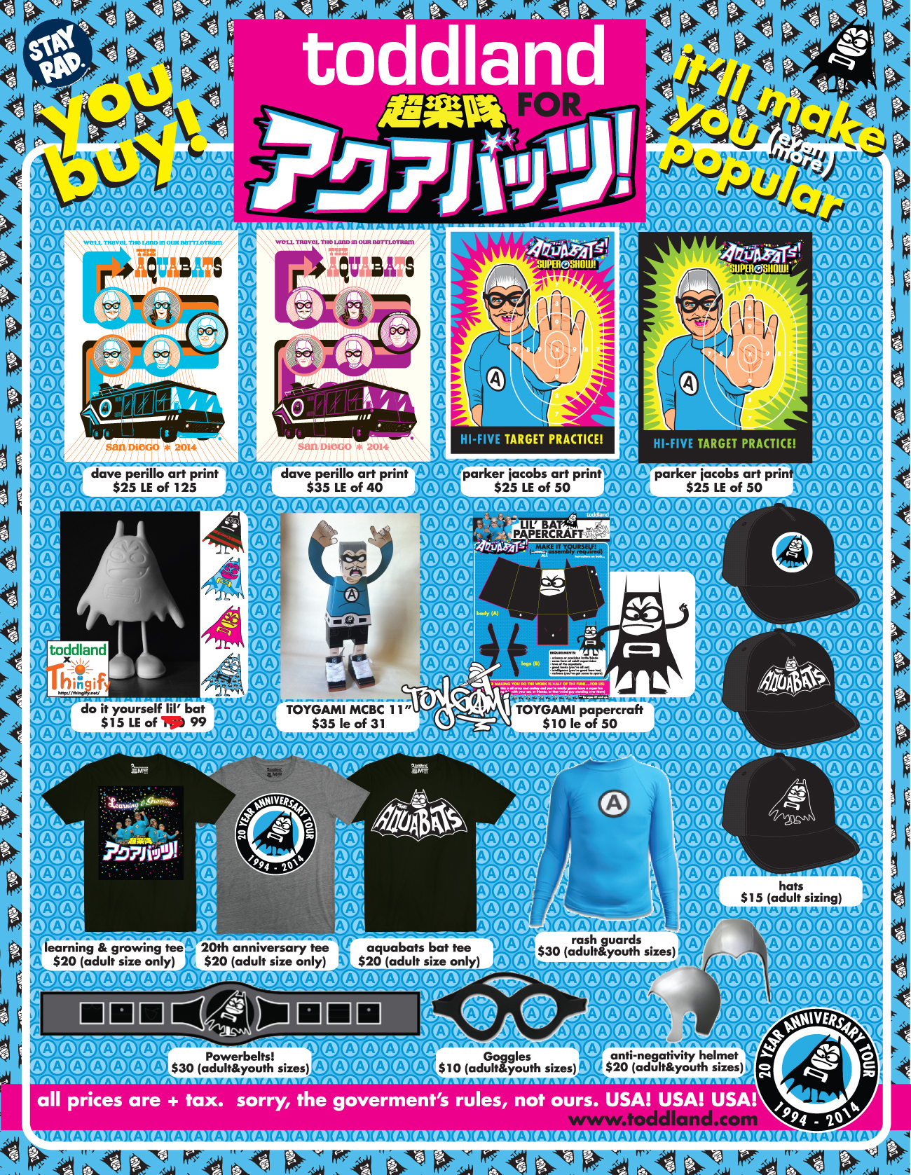 toddland Announce Aquabats! Merchandise, Booth Signings, More