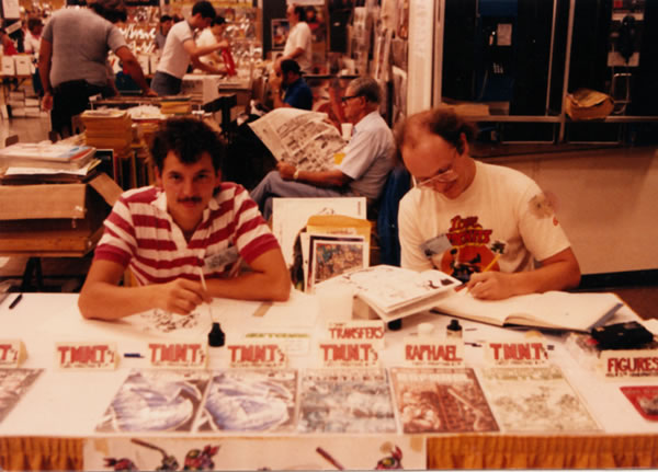 Kevin Eastman at San Diego Comic-Con in 1986.