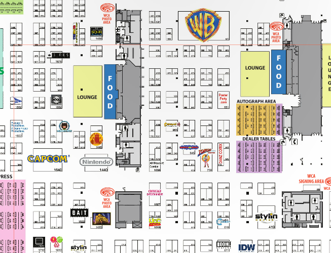 WonderCon Exhibitor Map and List Released - San Diego Comic-Con ...