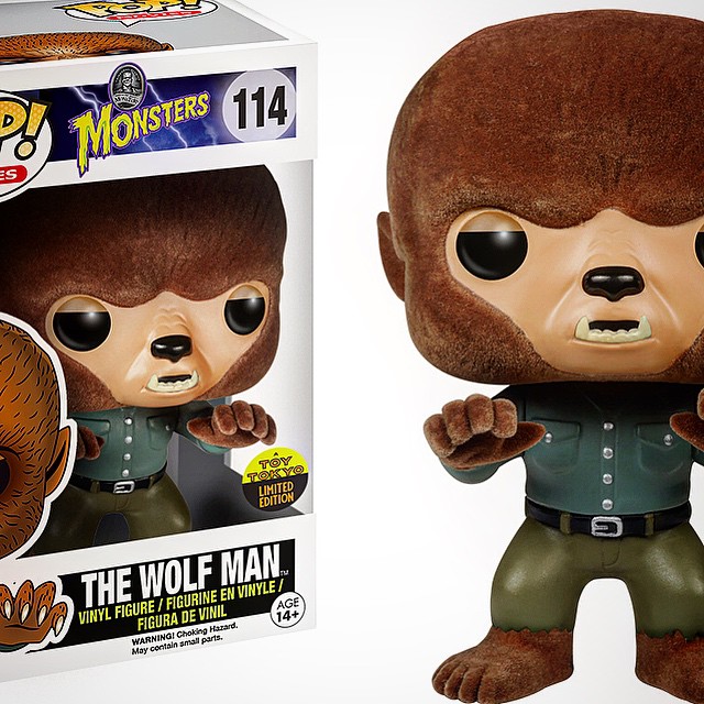 Toy Tokyo Exclusive Flocked Wolf Man Funko Pop