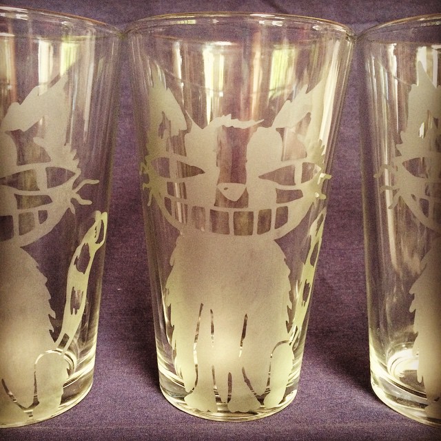 Cheshire Cat Pint Glass