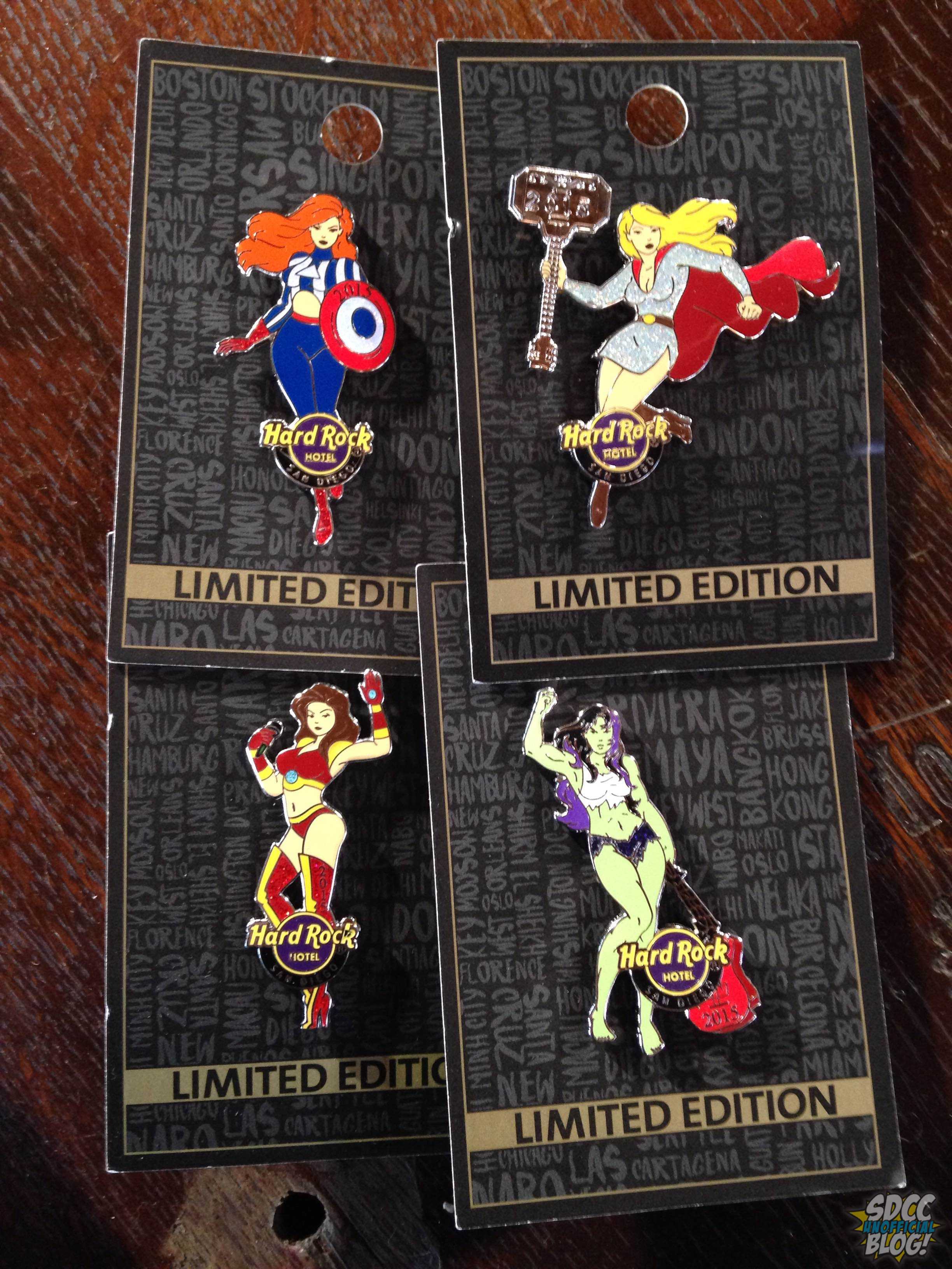 Hard Rock Hotel pins