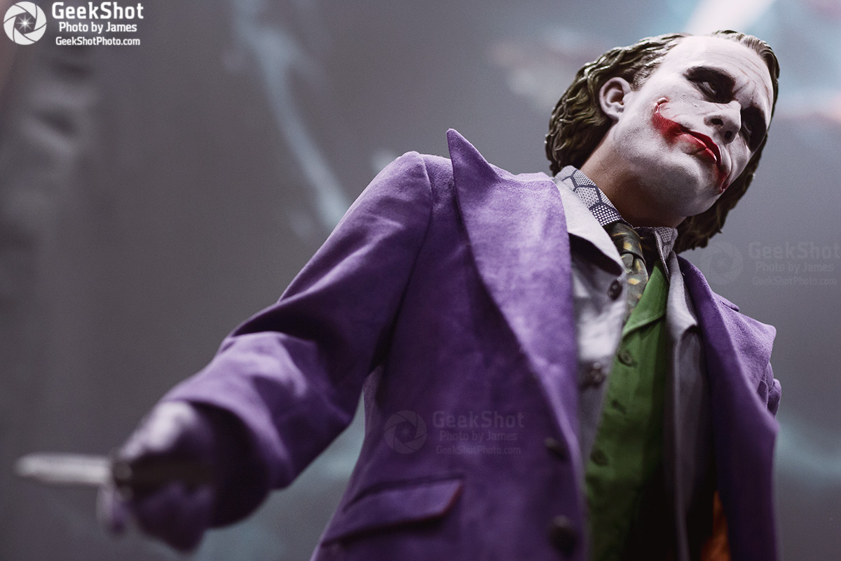 GeekShot Exclusive Photo Series Vol. 3 (Week 3) - The Joker Dark knight Batman DC Comics Heath Ledger Sideshow statue