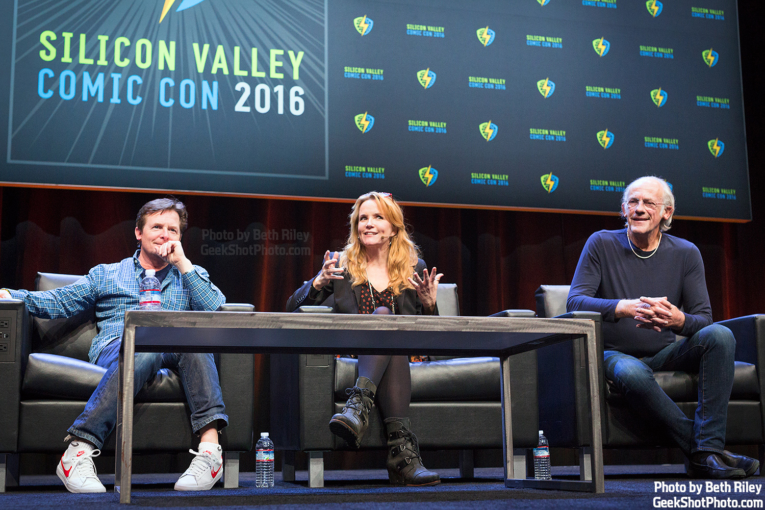 GeekShot Exclusive Photo Series Vol. 3 (Week 9) - Silicon Valley Comic Con Back to the Future Michael J Fox Lea Thompson Christopher Lloyd Marty McFly Lorraine McFly Doc Brown