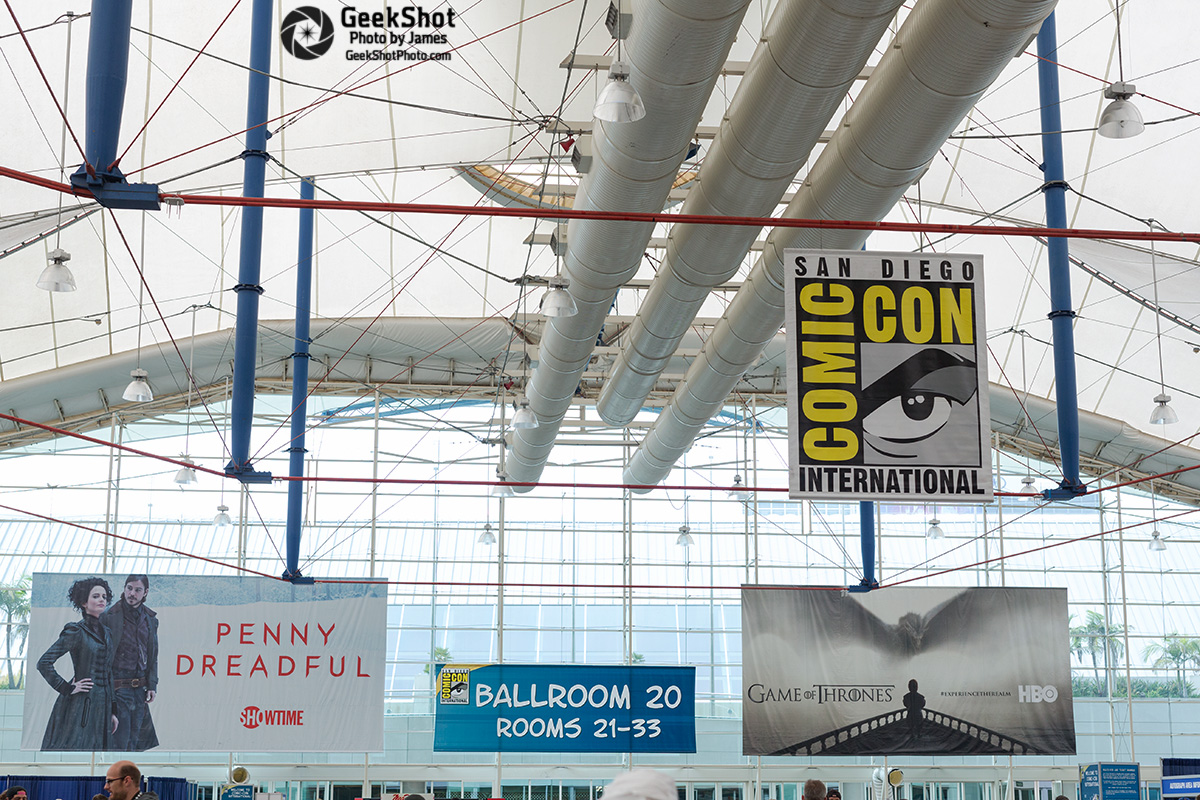SDCC 2015 - sign signage ballroom 20 room 21-33 penny dreadful game of thrones sails showtime hbo got convention center
