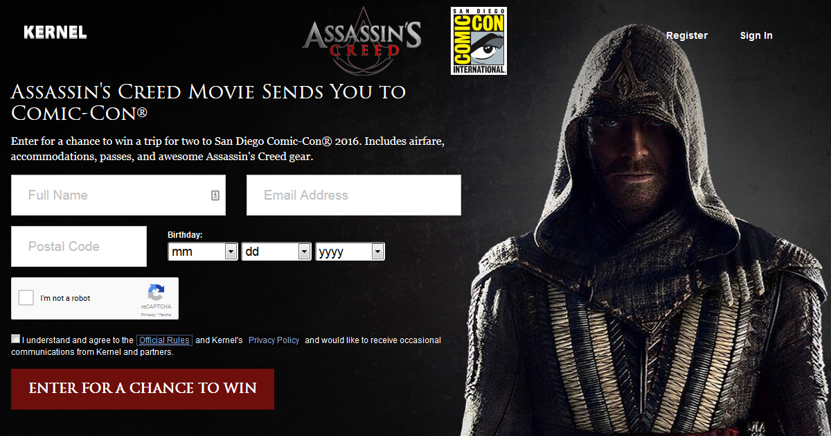 assassin's creed contest