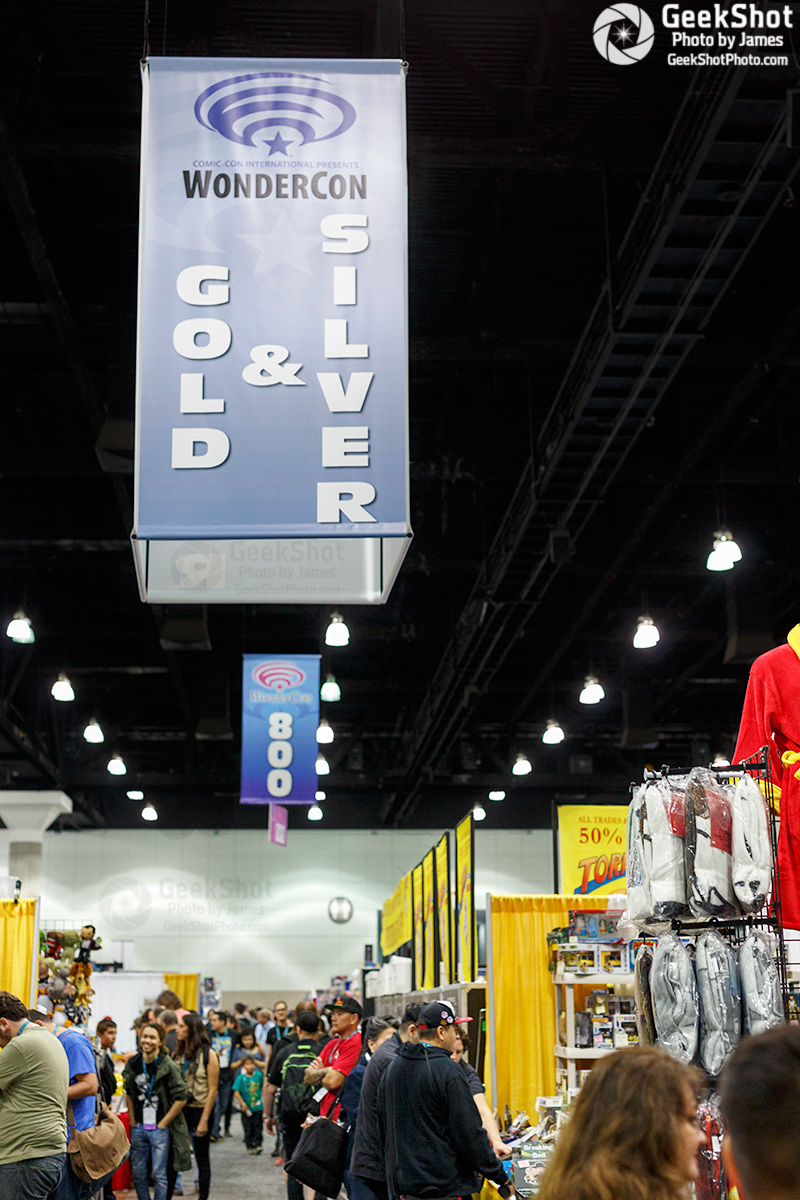 GeekShot Exclusive Photo Series Vol. 3 (Week 12) - WonderCon 2016 generic comic gold silver age hall floor booth sign