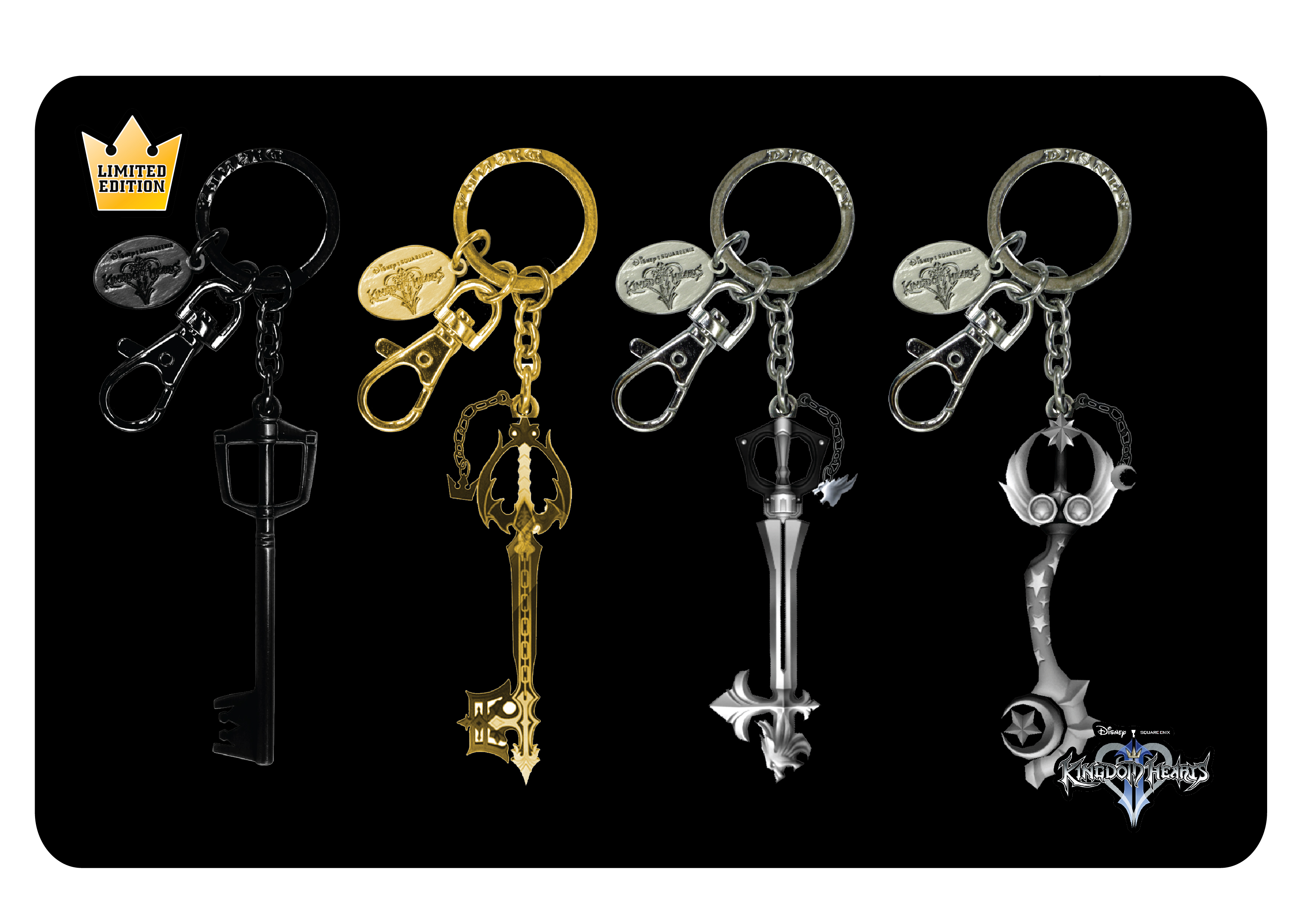 Kingdom Hearts - 4pcs Keyring set (Inner)-01