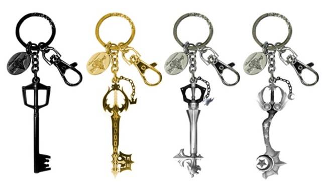 Kingdom Hearts Pewter Key Ring