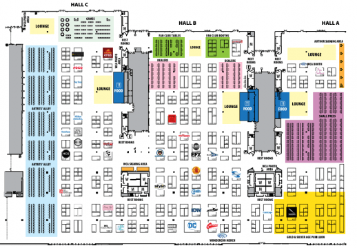 WonderCon Anaheim 2018 Exhibitor - Wondercon 2018 Map 518x360