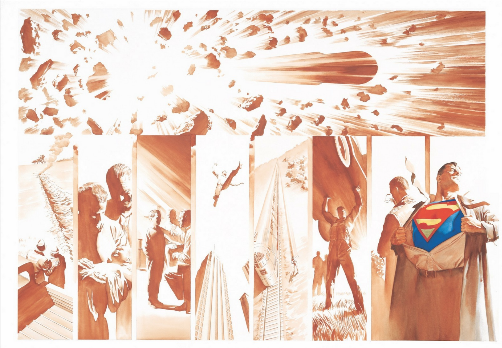 Alex Ross SDCC Exclusive Artwork - Origins: Superman