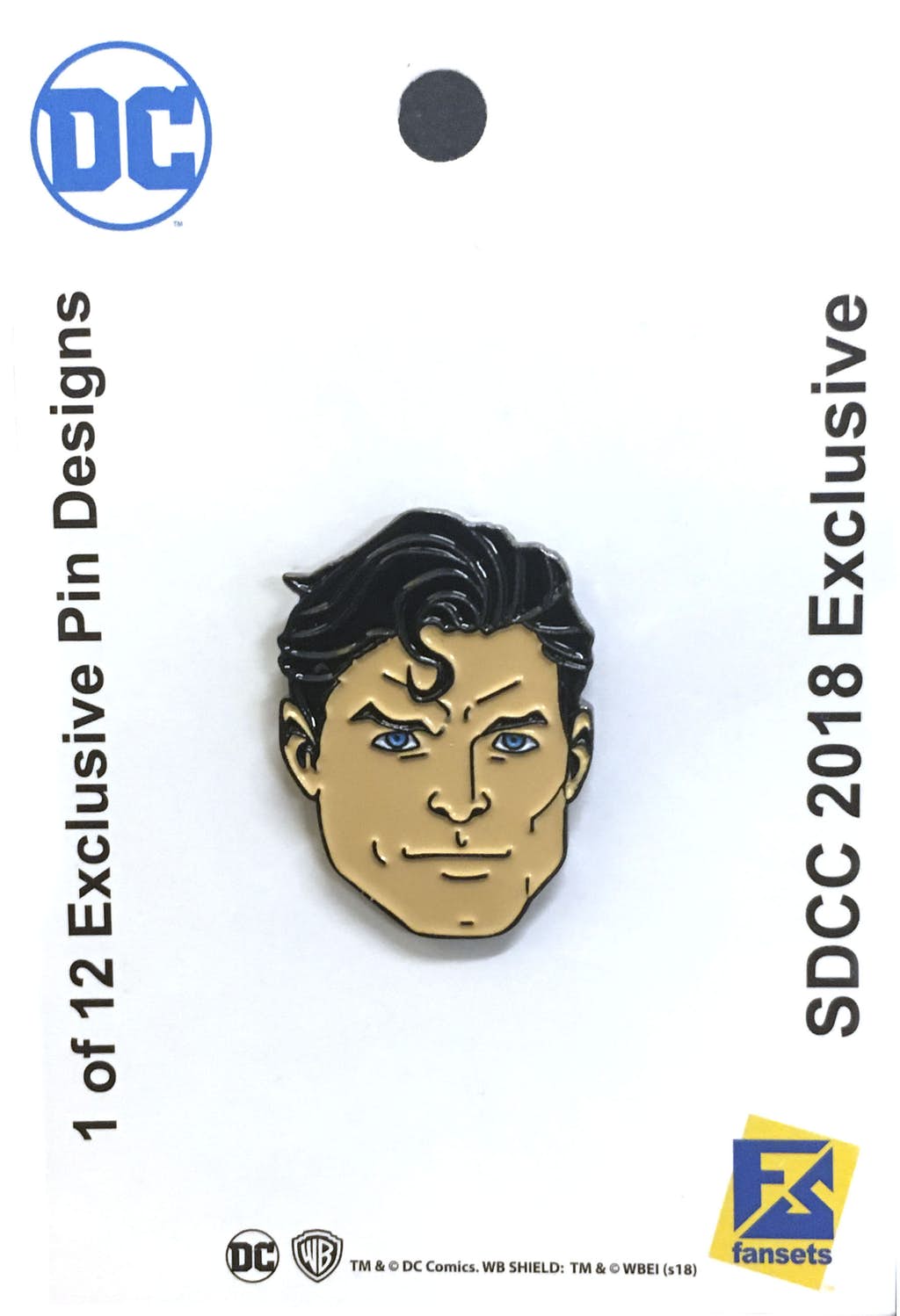 SDCC Exclusive Warner Brothers DC Comics Superman Pin 