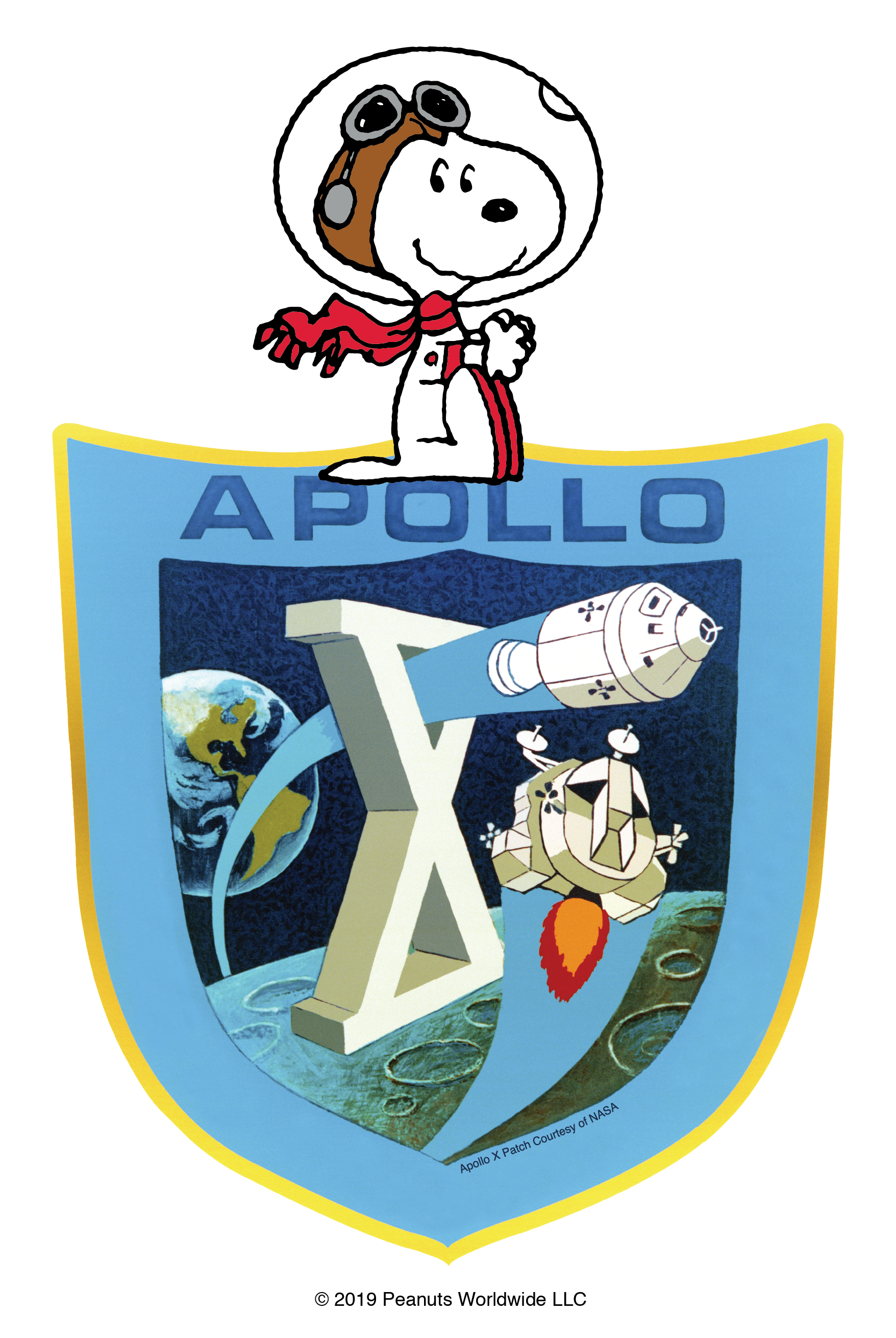 Nasa Apollo 11 Armstrong 1969-2019 50-YEAR 1st Beagle auf der Mond Snoopy Patch