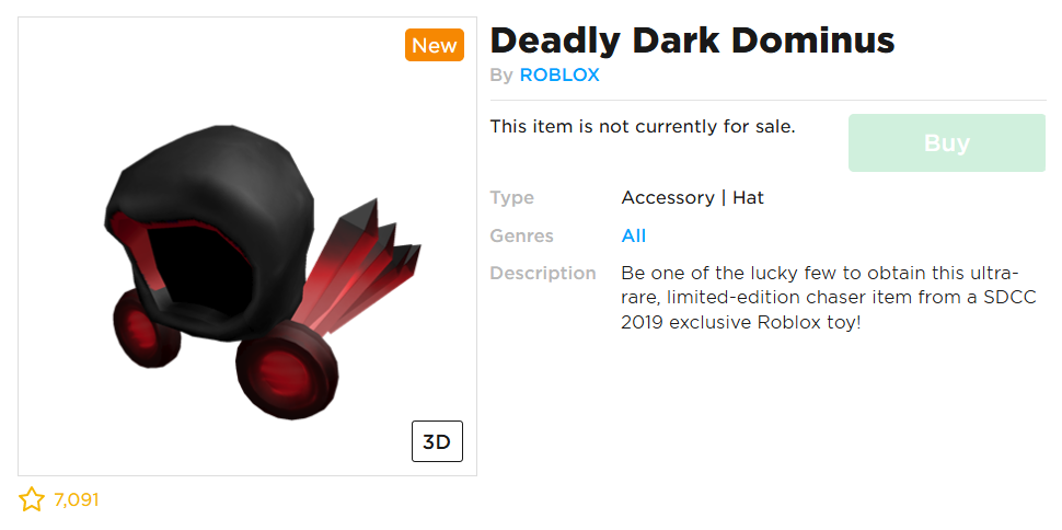 Roblox Dominus Toy