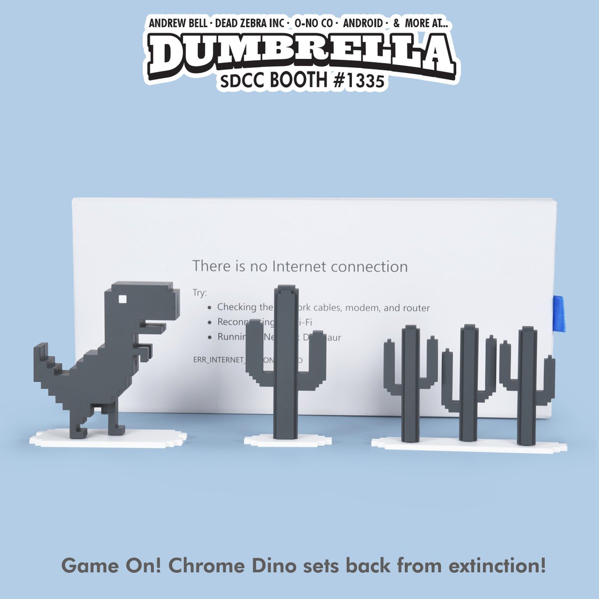 Dead Zebra's Chrome offline dinosaur toy now comes in Dark
