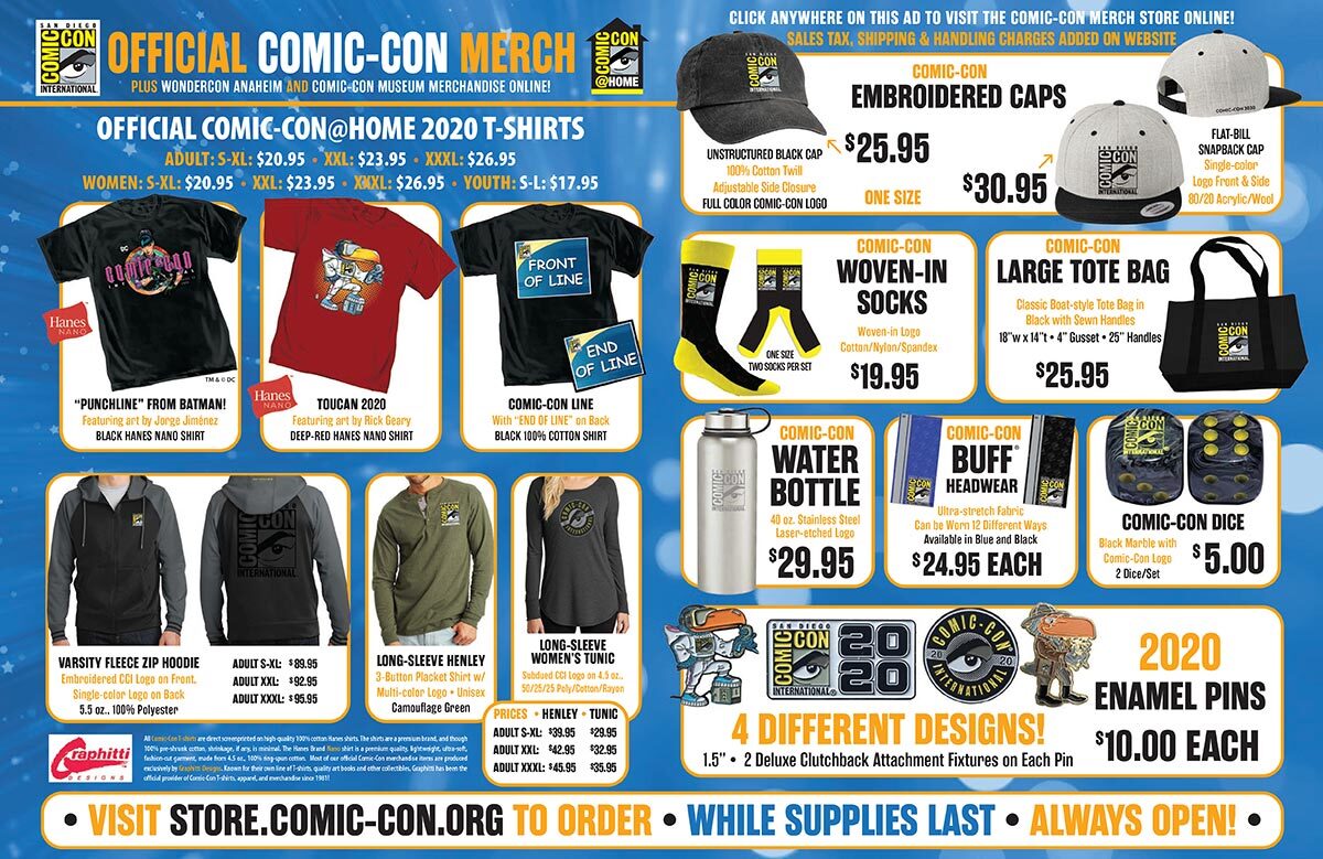 Comic-Con International Releases More Limited Merchandise for Sale ...