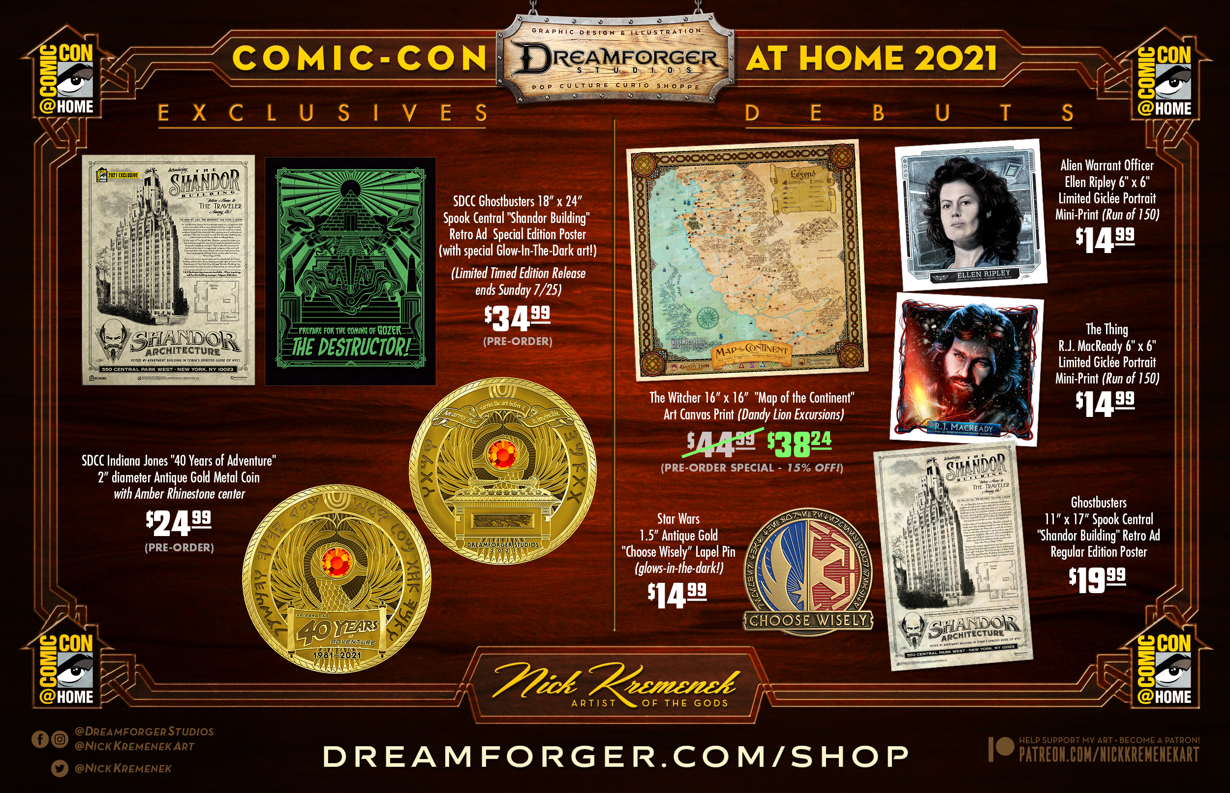 Nick Kremenek San Diego Comic-Con Online 2021 Exclusives [UPDATE July 24] -  San Diego Comic-Con Unofficial Blog