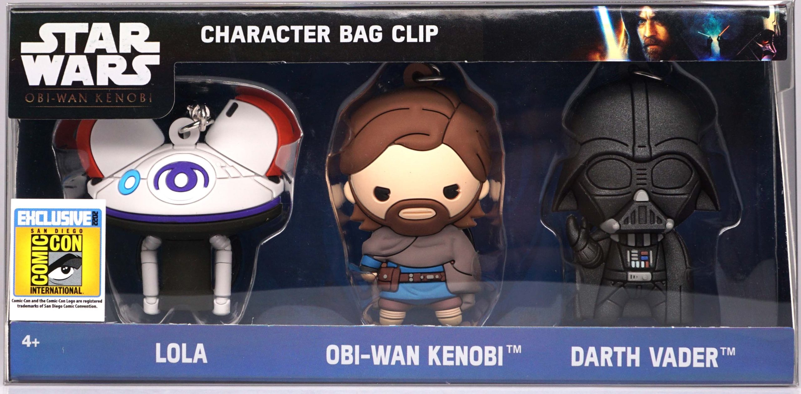 29035 Star Wars Obi Wan Kenobi 3D Foam Bag Clip 3Pc Setsan Diego Comic Con Front 1 Scaled