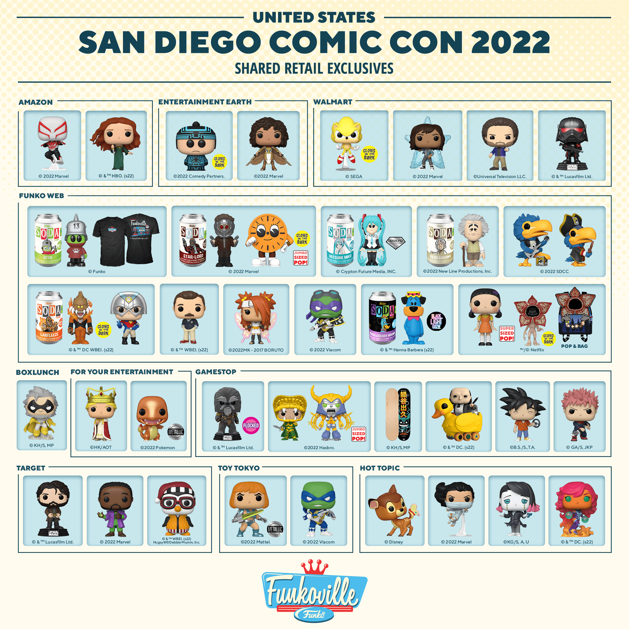 Funko San Diego Comic-Con 2022 Exclusives [UPDATE July 12] - San Diego  Comic-Con Unofficial Blog