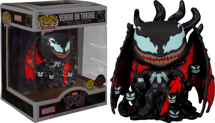 Sdcc 2022 Funko Pop Special Edition Venom On Throne Glow In The Dark