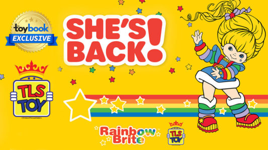 Graphic announcing The Loyal Subjects' new division, TLS Toy, that will relaunch Hallmark's Rainbow Brite character.
