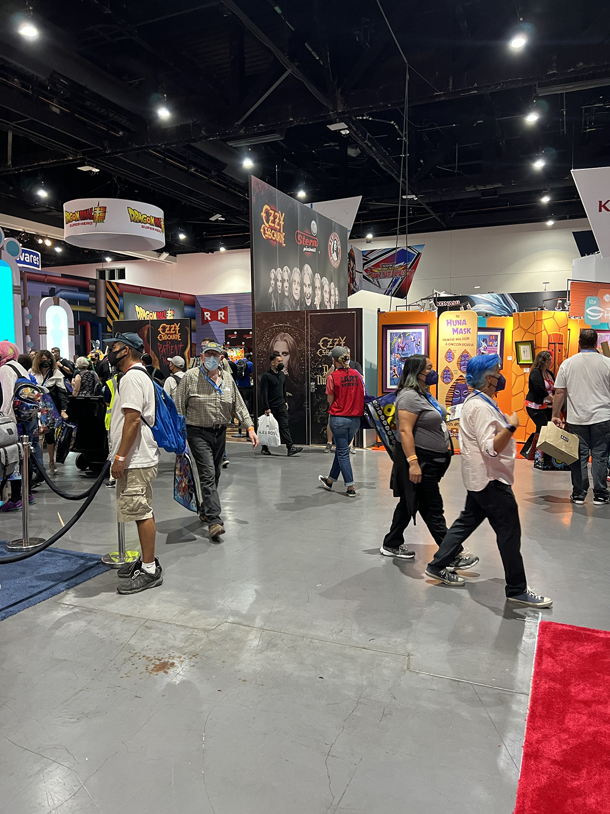 No Carpet for Exhibit Floor at San Diego ComicCon 2023 San Diego