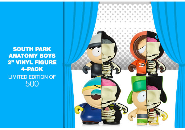 South Park Anatomy Boys 2 Vinyl Figure 4-Pack Glow-in-the-Dark Edition