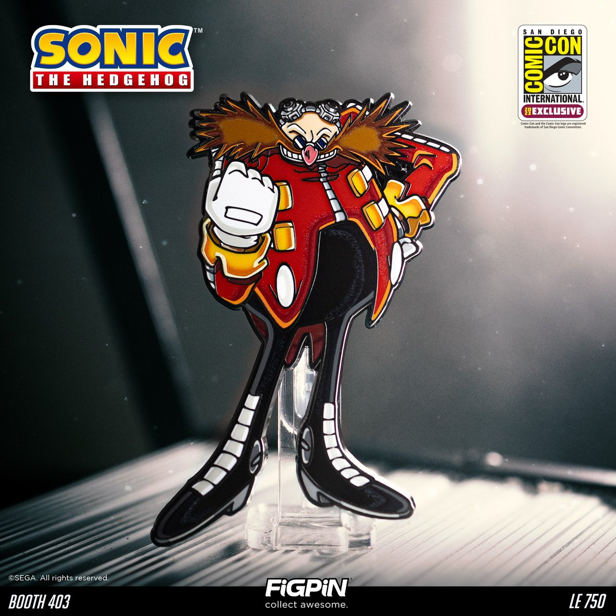 SDCC 2023 Exclusive LEGO Enamel Pin- Sonic the Hedgehog San Diego