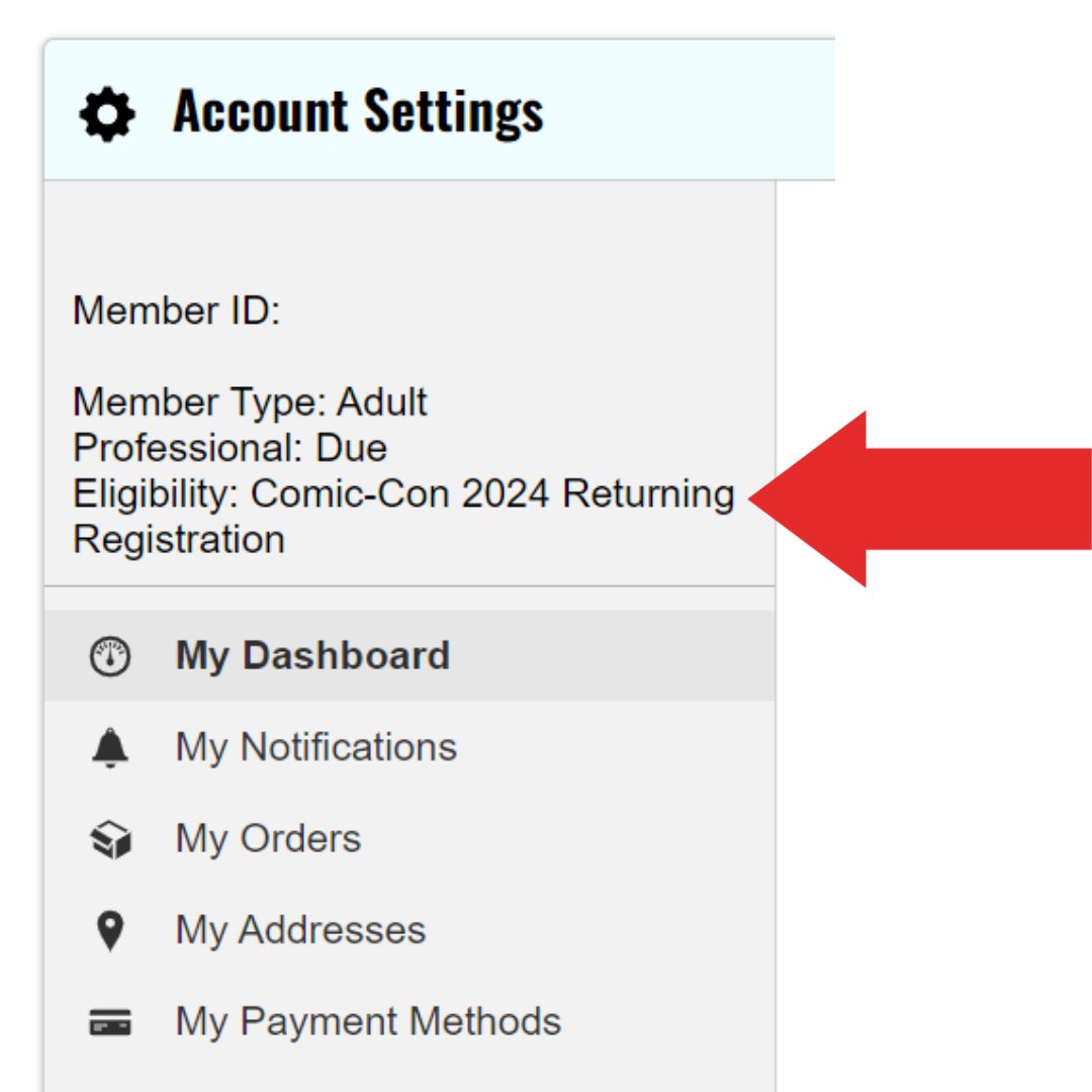 San Diego ComicCon 2024 Returning Registration Visual Guide San