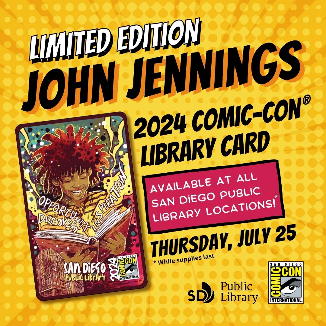 San Diego Public Library Celebrates San Diego Comic-Con 2024 with Commemorative Card