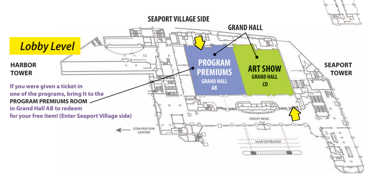 Map of the Programming Premium Room at the Manchester Grand Hyatt