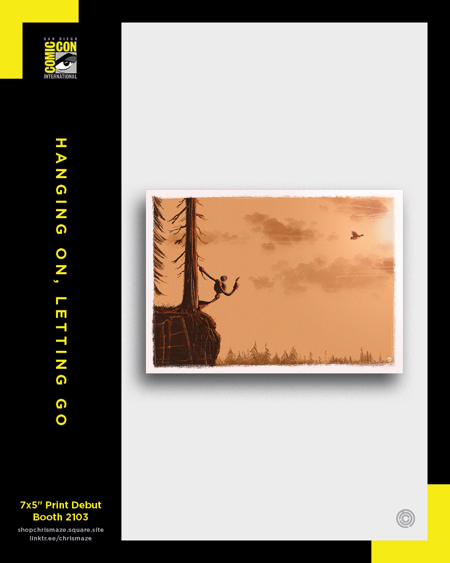 Hanging On, Letting Go 7x5" Print