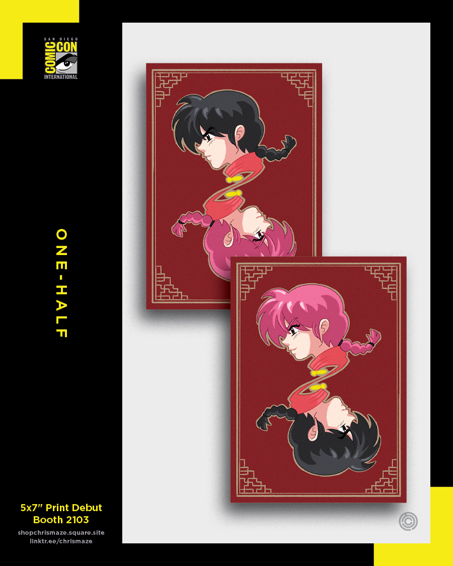 One-Half -- Ranma 1/2 5x7" Print