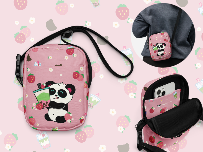 Strawberry Matcha Crossbody Bag