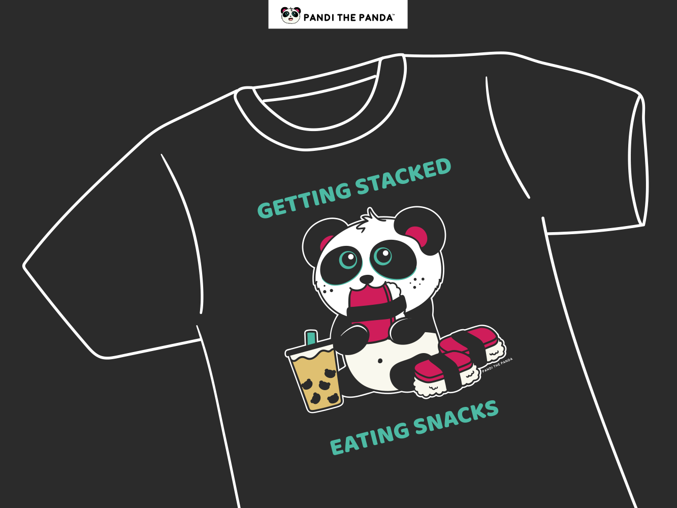 Getting Stacked Eating Snacks T-Shirt