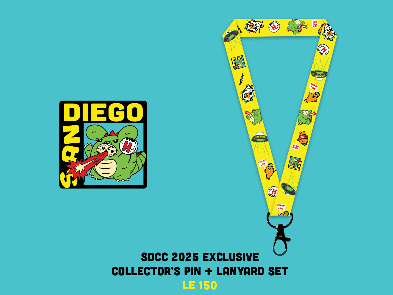 2025 SDCC Collector’s Pin & Lanyard Set