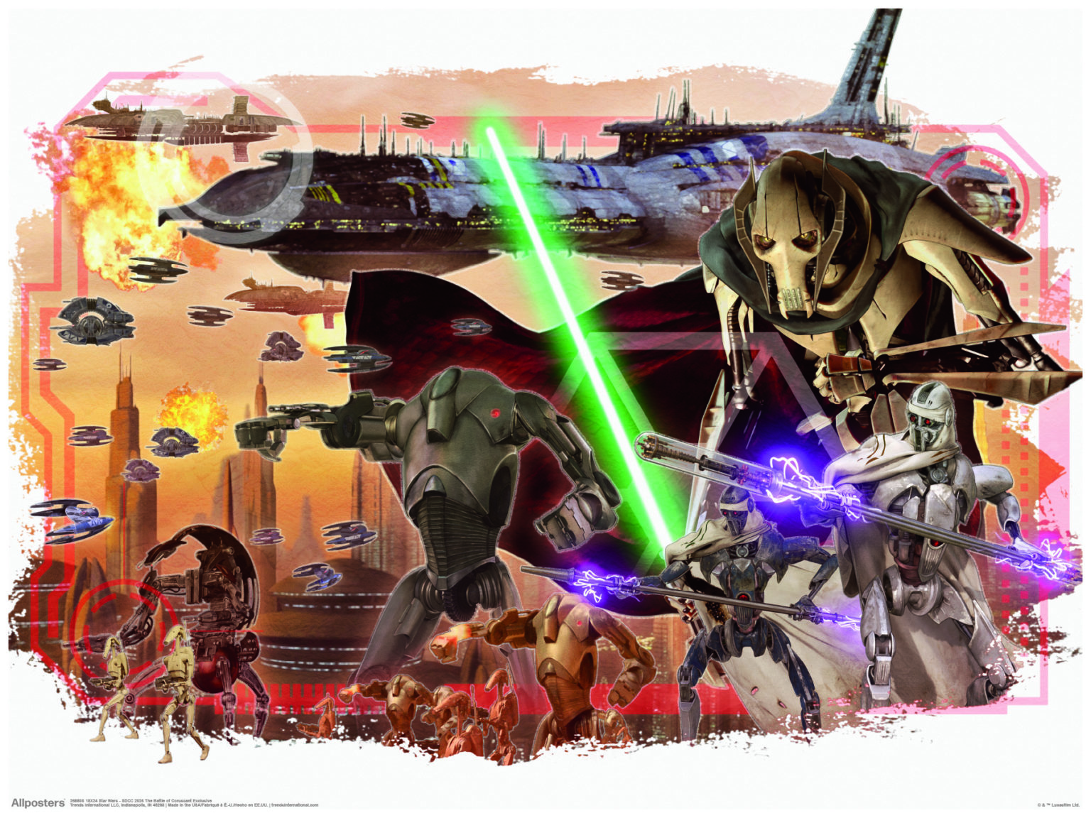 The Separatists: The Battle of Coruscant Exclusive - 18" x 24"